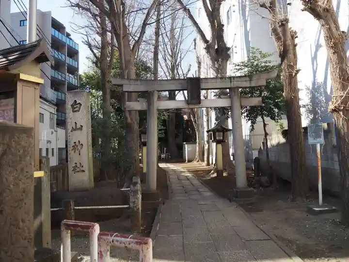 荻窪白山神社の鳥居