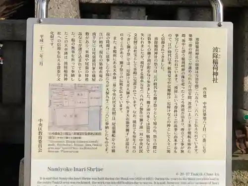 波除神社（波除稲荷神社）の歴史