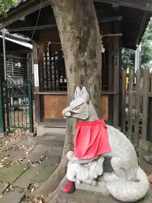 茶ノ木稲荷社の狛犬