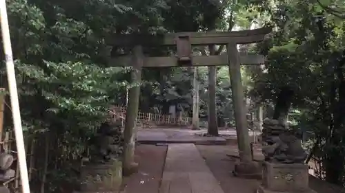 渋谷氷川神社の鳥居