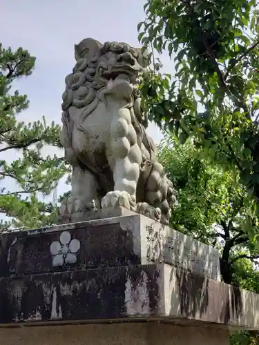 於保多神社の狛犬