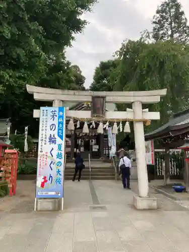 川越八幡宮の鳥居