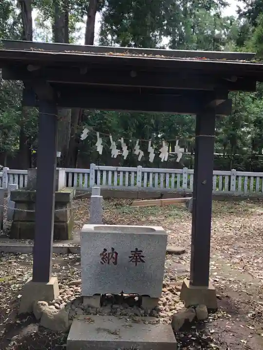 柳窪天神社(黒目川天神社) の手水舎