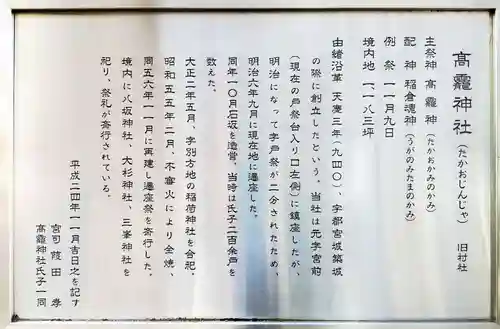 高靇神社の歴史