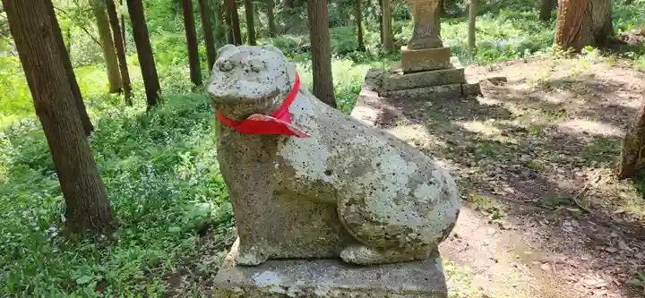 安久津八幡神社の狛犬