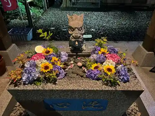 滑川神社 - 仕事と子どもの守り神の手水