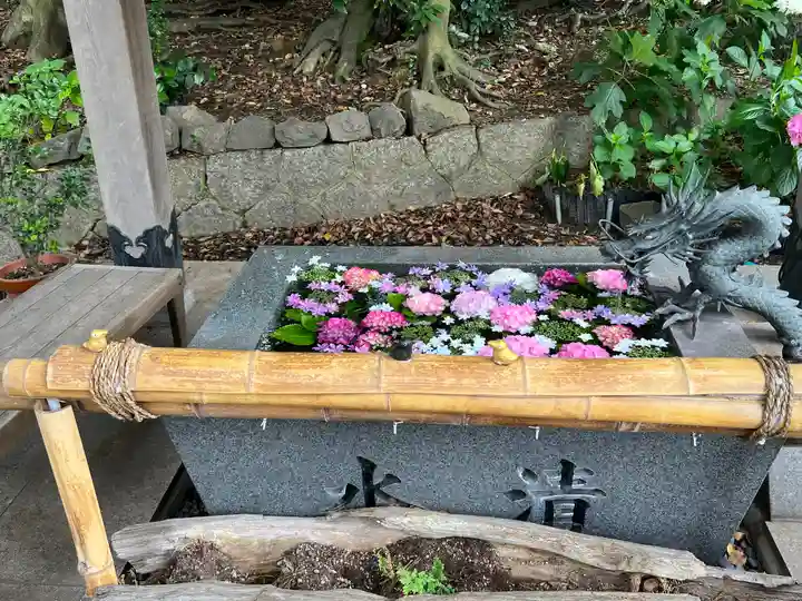 東海市熊野神社の手水舎