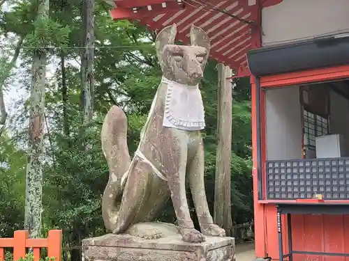 王地山まけきらい稲荷の狛犬