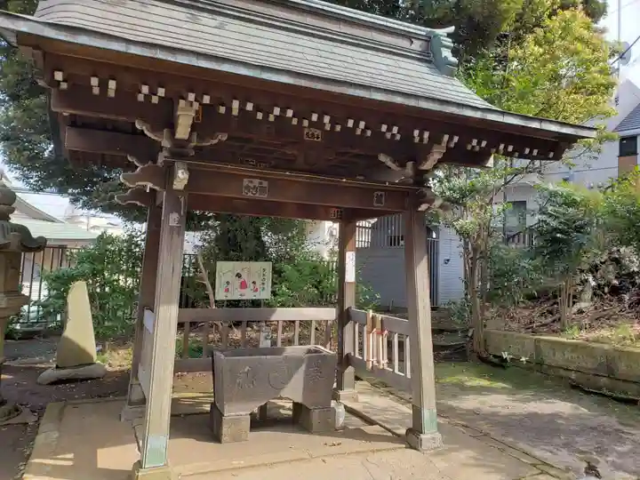 上高田氷川神社の手水舎