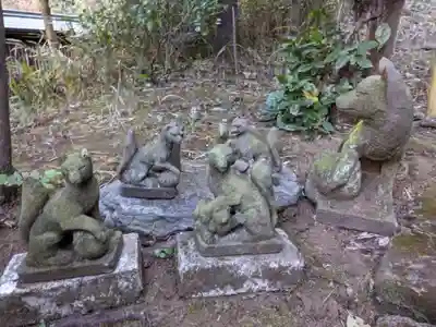 白金氷川神社の狛犬