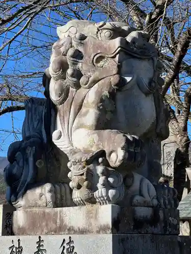 冨士御室浅間神社の狛犬