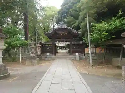 朝日森天満宮の山門・神門