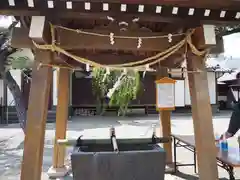 栗原氷川神社の手水