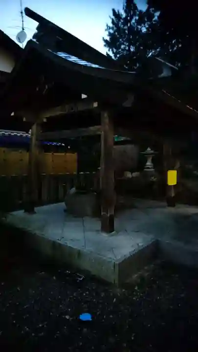 森水無八幡神社の手水舎