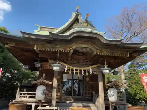 白旗神社の本殿・本堂