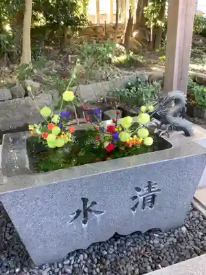 東海市熊野神社の手水舎