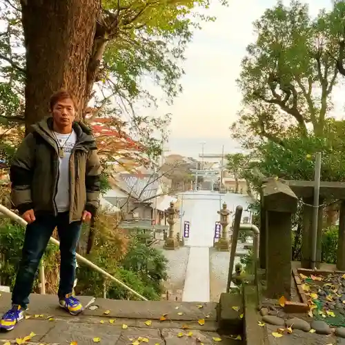 走水神社の景色