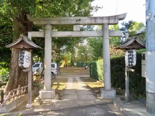 西向天神社の鳥居