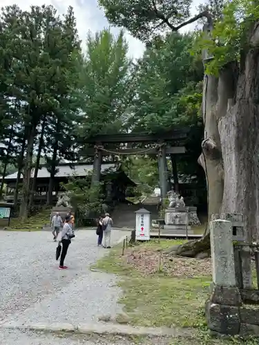 諏訪大社上社前宮の鳥居