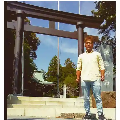 柏諏訪神社の鳥居