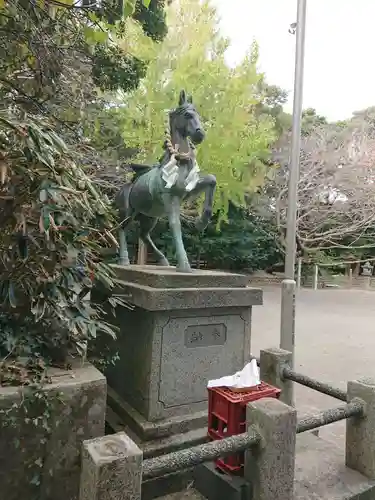 白羽神社の狛犬