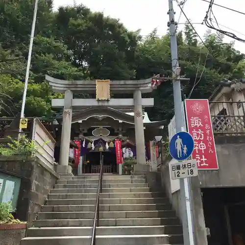 石川町諏訪神社の鳥居