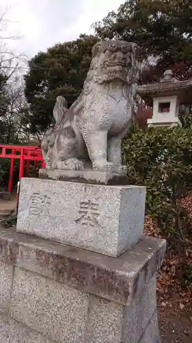 足利織姫神社の狛犬