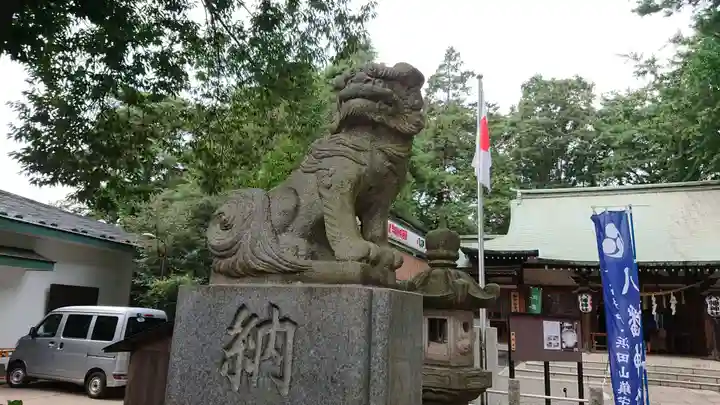 下高井戸八幡神社の狛犬