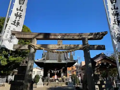 嶺白山神社の鳥居