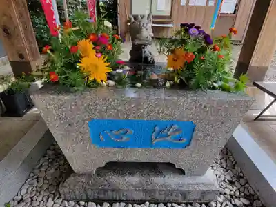 滑川神社 - 仕事と子どもの守り神の手水舎
