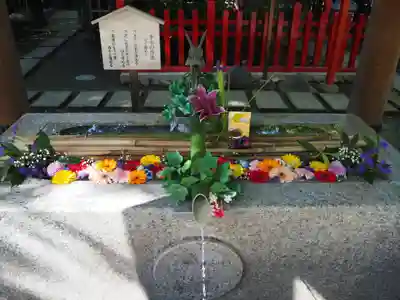 新田神社の手水舎