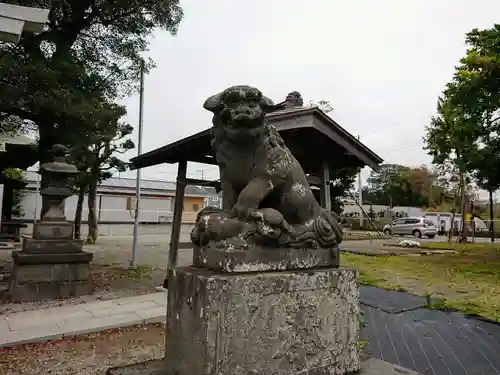 柄沢神社の狛犬