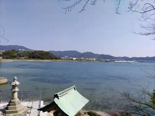 八百富神社の景色