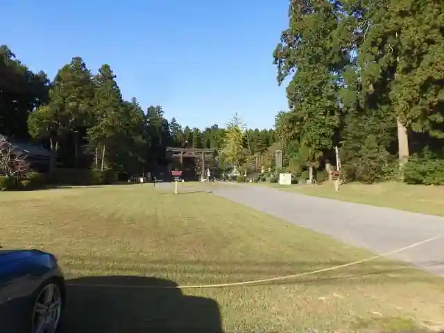 馬見岡綿向神社の景色