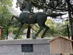 山名八幡宮の狛犬