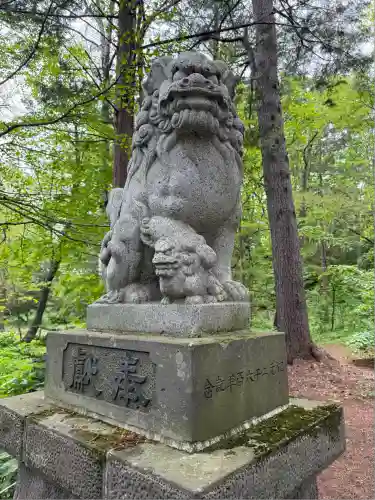 音更神社の狛犬