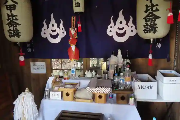 六甲比命大善神社の本殿