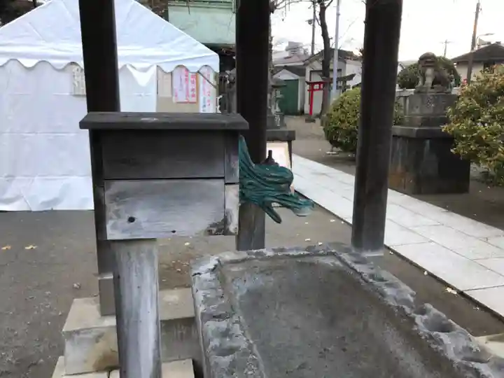 鵜ノ木八幡神社の手水舎