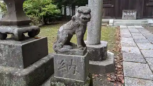 白旗神社(西御門)の狛犬