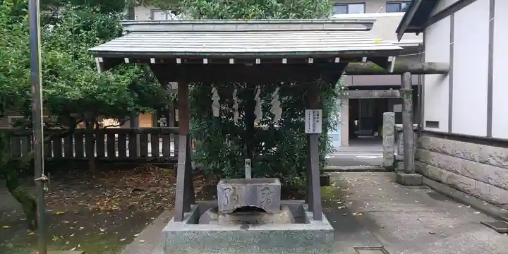 國領神社の手水舎