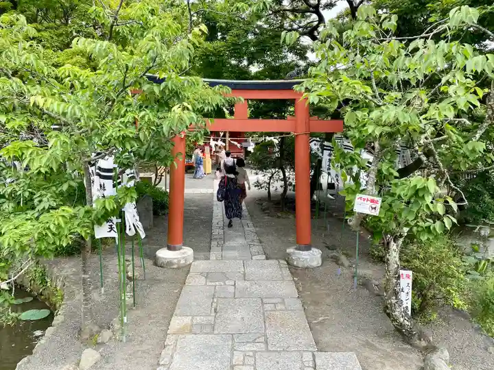 旗上弁財天社の鳥居