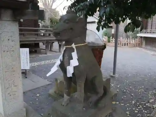 嶺御嶽神社の狛犬