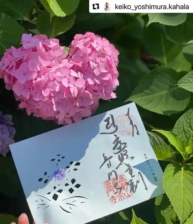 普門寺(切り絵御朱印発祥の寺)の御朱印