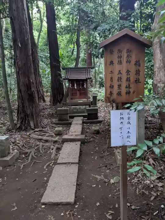 鷲宮神社の末社・摂社