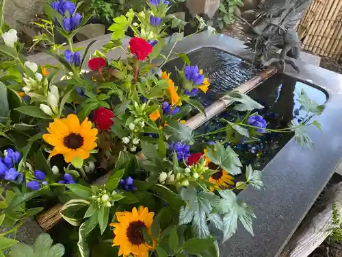 東海市熊野神社の手水舎