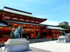 五社神社　諏訪神社の狛犬