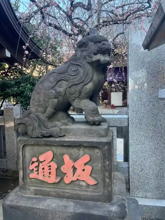 牛天神北野神社の狛犬