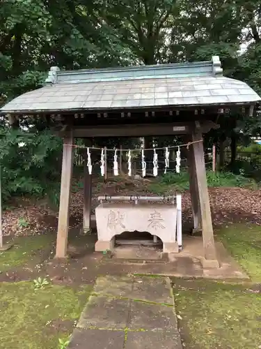 大岱稲荷神社の手水舎
