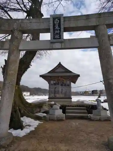 福本白兎神社の鳥居