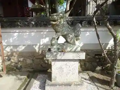 南都鏡神社の狛犬